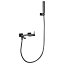 Kit grifo de ducha monomando Toscana black gun metal de Imex